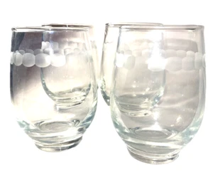 Juego de vasos/cuatro agua jugo leche licor comedor fino 4 1/2" alto transparente - Imagen 1 de 4