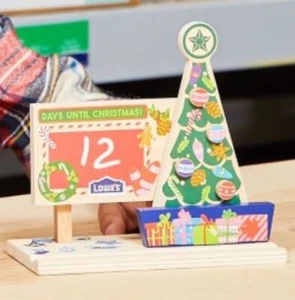 Lowe’s Holiday Countdown Christmas DIY Kids Workshop Kit Patch November 2024 NEW - Picture 1 of 11