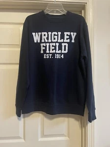 Wrigley Field Est. Navy Core Crew Sweatshirt Size L Wrigleyville Sports - Picture 1 of 5