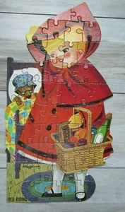 Vintage Harrett Gilmar Little Red Riding Hood 50 Piece Puzzle #417 - Picture 1 of 5
