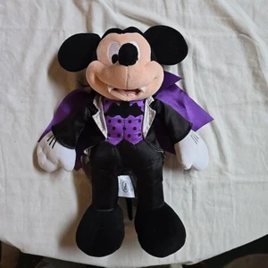 Disney Mickey Mouse Plüsch Dracula Halloween 13 Zoll 2016 Reißzähne Vampir Umhang - Bild 1 von 5