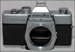 Minolta SRT 100 chrome camera body. For parts / not working. - Picture 1 of 7
