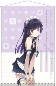 [Pergamino de pared de tapiz] Traje de baño Kuroneko criada Oreimo talla B2 de Japón - Imagen 1 de 1