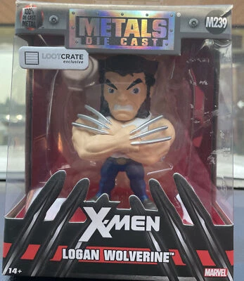 Figura Jada Marvel Die-Cast Metal Logan Wolverine X-Men M239 por LootCrate NUEVO Foto 1 de 4