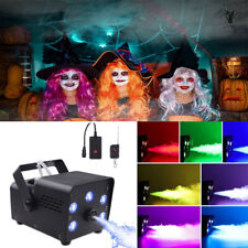 500W LED Fog Smoke Machine RGB Stage Light DJ Xmas Halloween Party Show w/Remote