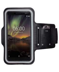 Sportarmband für Nokia 6.1 (2018) Handy Fitness Armband Sport Joggen Armtasche H - Photo 1/7