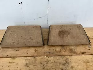 95-01 BMW E38 740i 740iL Rear BEIGE TAN Carpeted Floor Footrests Foot Rest OEM - Bild 1 von 12