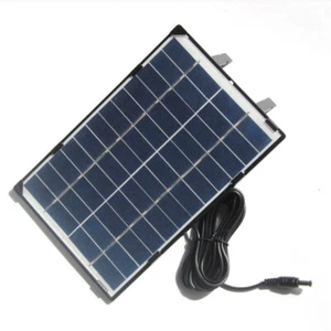 6W 12V Solar Panel DC5521 Interface New Energy Panel for Outdoor Camera Fan - Afbeelding 1 van 8