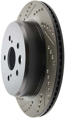 StopTech Slotted & Drilled Sport Brake Rotor Right Rear Fits 13-14 Lexus GS300/3 - Image 1 of 4