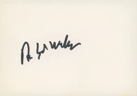 ANDREW LLOYD WEBBER signed Autograph Autographed 4x6 Index Card  ACOA COA Cover