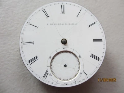 MOVIMIENTO RELOJ BOLSILLO 1868 E HOWARD & CO MODELO SERIE III TALLA N 15J Foto 1 de 2