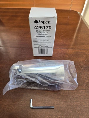 Accesorio de compresión de boquilla de desviador con acabado cromado nuevo Foto 1 de 4