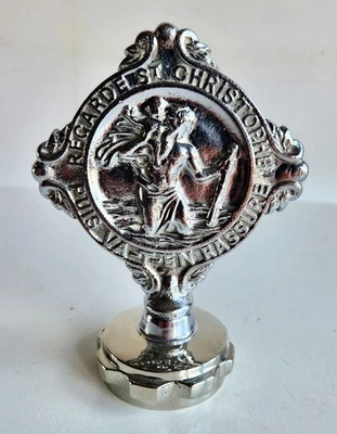 VERY RARE OLD DESMO CAR MASCOT - HOOD ORNAMENT - SAINT CHRISTOPHER - 1930's ERA - Image 1 of 4