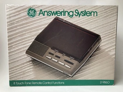 Neu Vintage Deadstock 1980er 1990er GE Anrufbeantworter Kassettenrekorder System - Bild 1 von 4