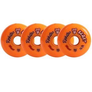 Rink Rat Roller Hockey Wheels Rinkster Beast XX Grip Orange 4-Pack - Picture 1 of 12