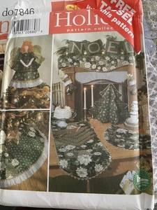 Simplicity Sewing Pattern 7846 Christmas Angel Topper, Treeskirt, Table Runner - Picture 1 of 2