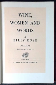Wine, Women and Words. - Bild 1 von 1