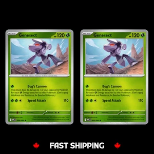2X Genesect Holo Playset -  008/094 PFL Pokemon TCG card - Picture 1 of 1