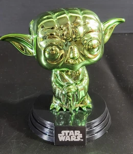 Funko Pop #124 Star Wars Yoda Green Chrome Bobble Head 2019 Summer Limited Ed. - Bild 1 von 8