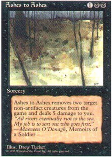 FBB Korean Ashes to Ashes ~ Near Mint 4th Edition Fourth Foreign Black Border St - Image 1 of 1