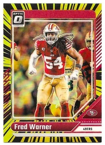 2024 Panini Donruss Optic Fred Warner #175 Elettricità /75 San Francisco 49ers - Foto 1 di 3