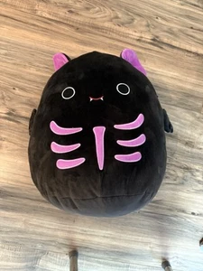 Squishmallows Halloween Salome the Bat Skeleton 16 Inch Soft Plush 2024 Release - Picture 1 of 5
