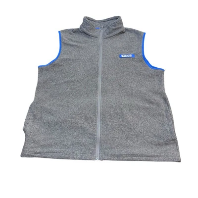 Columbia Vest Mens Sleeveless PFG Zip Front Pockets Lightweight Gray XL - Image 1 of 4