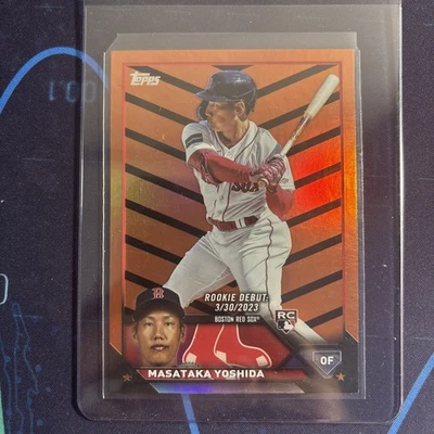 2023 Topps Update Series - Rookie Debut Masataka Yoshida #US5 Orange & Black... - Image 1 of 2