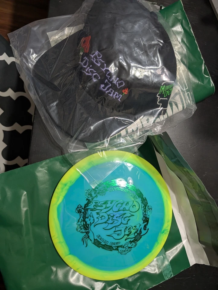 Mountain Dew Psycho Disc Jam Hat Innova Disc Limited Edition Brain Dead Frisbee - Image 1 of 1