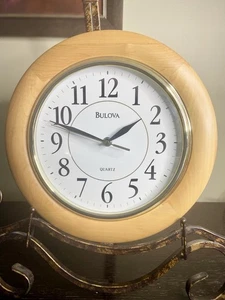 Bulova Madeline Holz Wanduhr Sammlung Quarz funktioniert - Bild 1 von 9