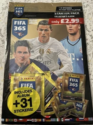 Panini FIFA 365 2016 Sealed Starter Pack Album And Stickers Rare - Image 1 of 2