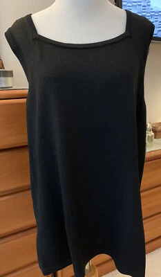 Top de mujer Kate Hill negro traje de carrera sin mangas talla 2X nuevo con etiquetas Foto 1 de 4