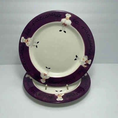 Platos de cena de chef pastelería Jennifer Brinley certificados | 12,75" | Juego de 2 Foto 1 de 4