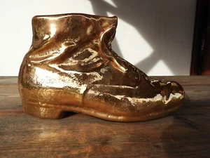 ERWIN EISCH Glas Jahresobjekt 1999 goldener Herrenschuh Glashütte Frauenau RAR!! - Imagen 1 de 12