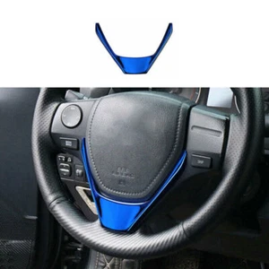 For 2014-2018 Toyota Corolla Blue Titanium Console Steering Wheel Cover Trim NEW - Foto 1 di 4