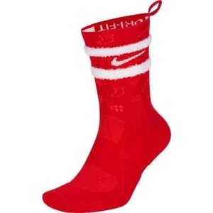 NIKE Elite Xmas Basketball Crew Socks sz L Large (8-12) Red Christmas Stocking - Picture 1 of 4