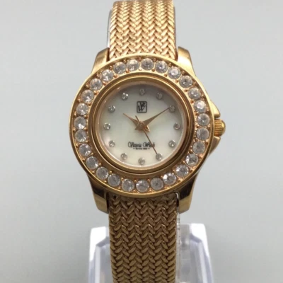 Reloj Victoria Wieck Mujer 28mm Tono Oro Rosa MOP Cristales Malla Batería Nueva Foto 1 de 4