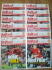 Complete Man Utd home season football programmes x 23. 2007-8. CHAMPIONS