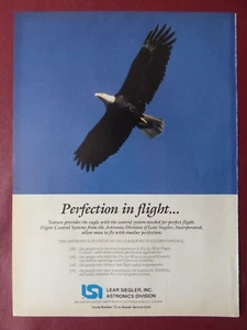 12/1984 PUB LSI LEAR SIEGLER ASTRONICS FLIGHT CONTROL EAGLE ADLER ORIGINAL ANZEIGE - Bild 1 von 1
