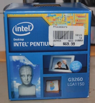 Intel Pentium G3260 Desktop Processor 3.3 GHz LGA1150 4th Gen new retail box - Image 1 of 4