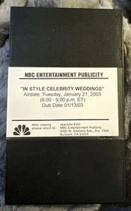 IN STYLE CELEBRITY WEDDINGS RARE FYC VHS PRE-AIR VERSION PROMO REALITY TV OOP - Picture 1 of 7