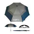 Sun Mountain H2NO Double Canopy 62" Umbrella - Black, Grey, Red, Blue. B/White
