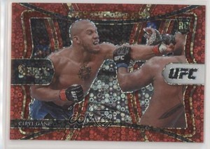 2021 Panini Select UFC Premier Level Red Disco Prizm /199 Ciryl Gane Rookie RC