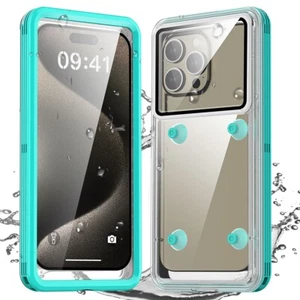 Waterproof Case Cover for iPhone 16 15 14 13 12 Pro Max Galaxy S25 S24 S23 Ultra - Picture 1 of 11