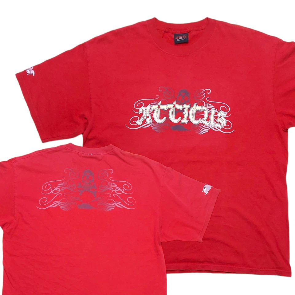 Camiseta roja de doble cara vintage años 90 Y2K Atticus Clothing talla XL Foto 1 de 4