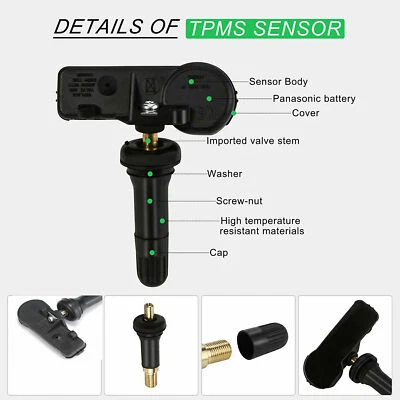 56029398AB TPMS Tire Pressure Sensor 433Mhz For CHRYSLER JEEP DODGE RAM - Image 1 of 4