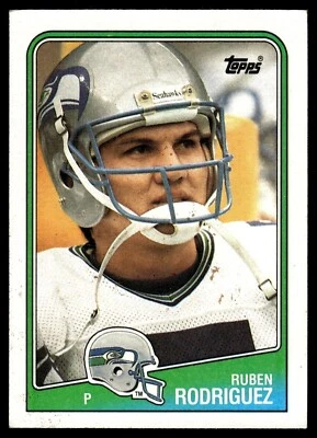 1988 TOPPS NFL Football Rookie Card #138 🏈 RUBEN RODRIGUEZ, Seattle Seahawks - Image 1 of 2