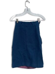 60’s Blue Wool Blend A line Skirt Sears Kerrybrooke Waist 24”