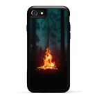 Forest Camping Fire For Samsung Galaxy S23 S24 Plus Ultra Rigid Plastic