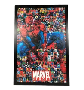 Marvel Helden Spider Man Collage Figuren GERAHMTES POSTER '08 #9614 36x24,25" - Bild 1 von 12